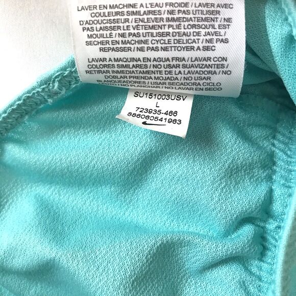 Nike Running Shorts Women L Dri Fit 10K Tempo Printed Shorts Green Black Gym EUC - Picture 13 of 13